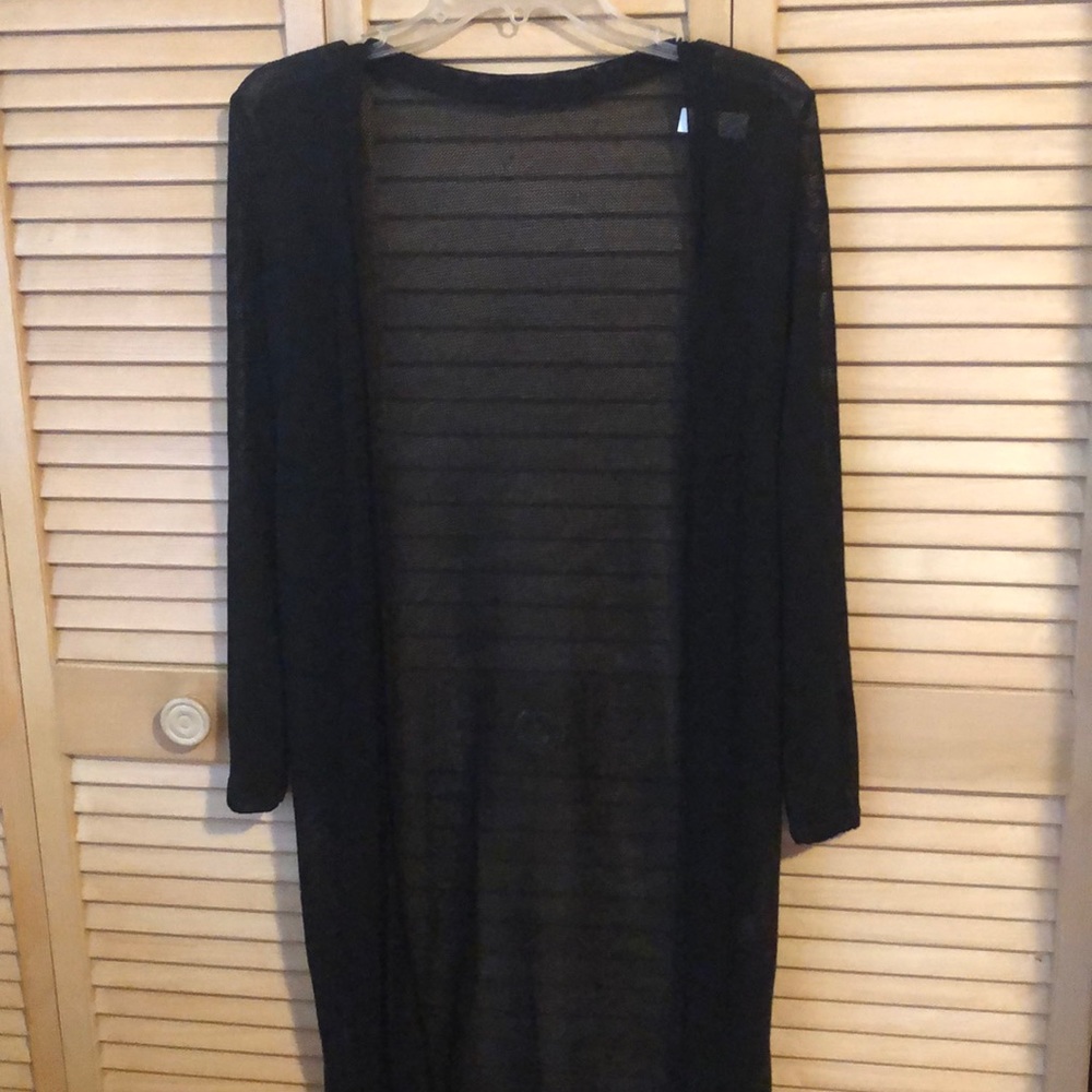 Black cardigan